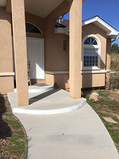 Custom stone wheelchair ramps