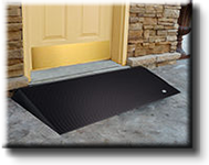 Rubber threshold ramp