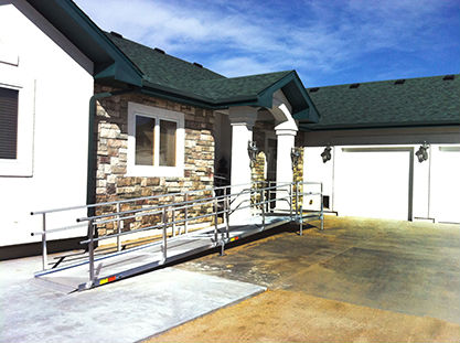 Aluminum wheelchair ramps