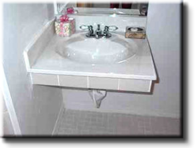 Wheelchair bathroom sinks